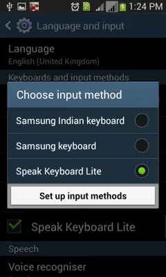 Speak Keyboard Lite android App screenshot 7